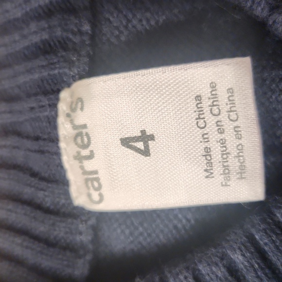 Carters- Boys Argyle Sweater LVest - Blue and Gray. Size 4 - Picture 2 of 3